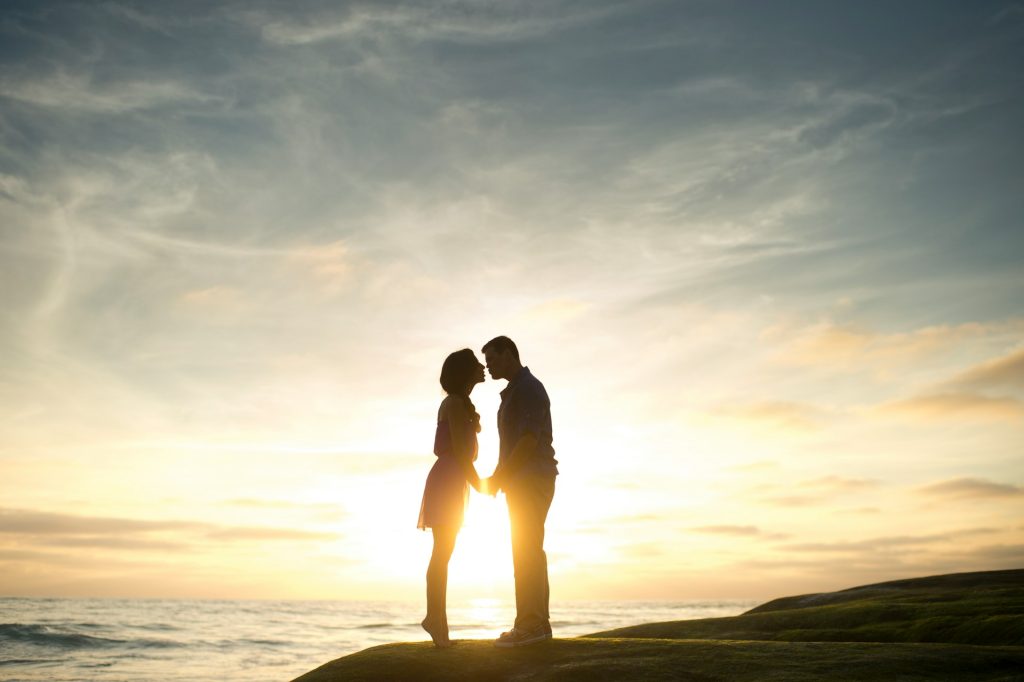 Silhouette of a couple